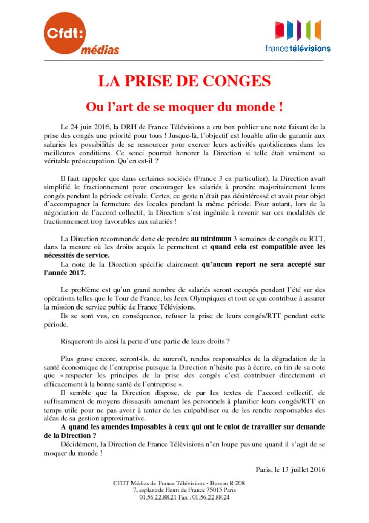 thumbnail of la-prise-de-conges-ou-lart-de-se-moquer-du-monde