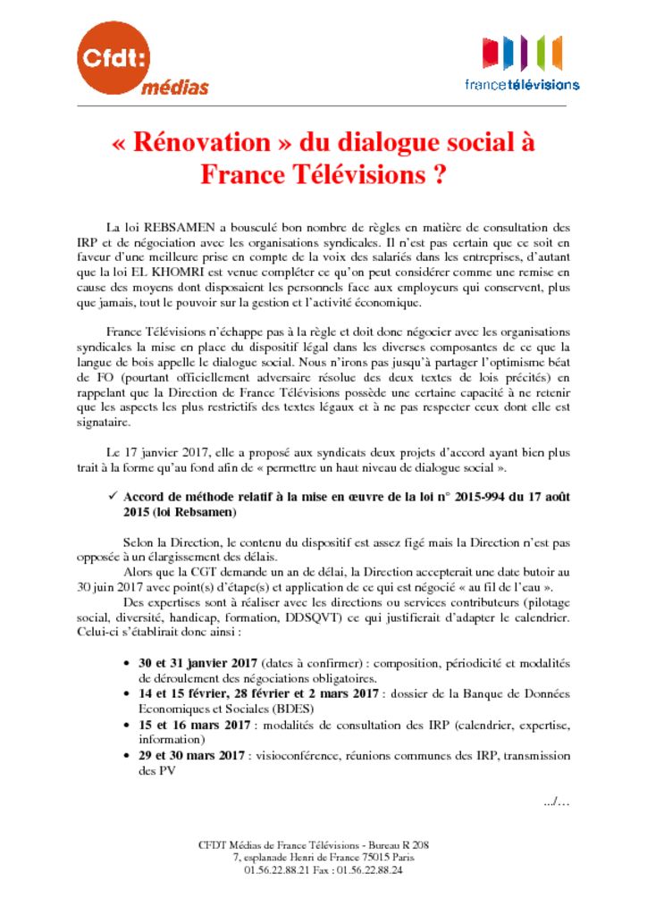 thumbnail of TRACT _RENOVATION DU DIALOGUE SOCIAL A FRANCE TELEVISIONS_