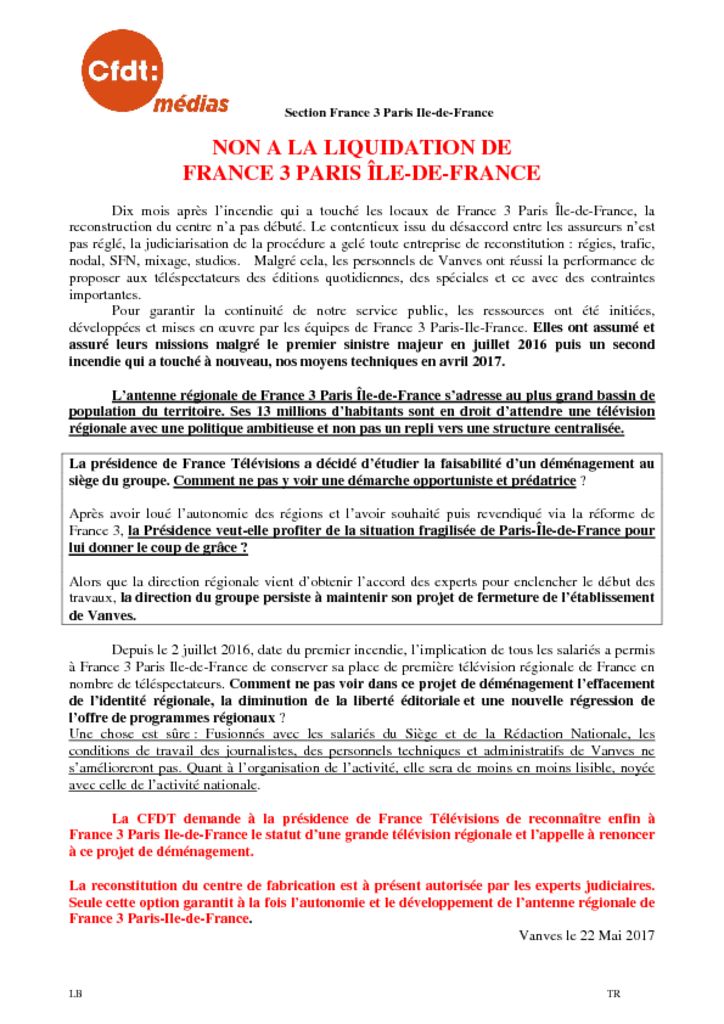 thumbnail of NON AU DEMENAGEMENT DE VANVES