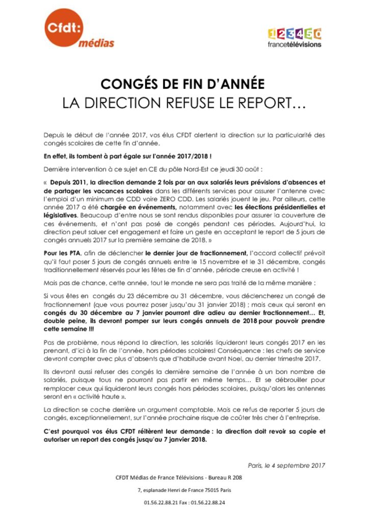 thumbnail of Tract report congés 4 sept. 2017