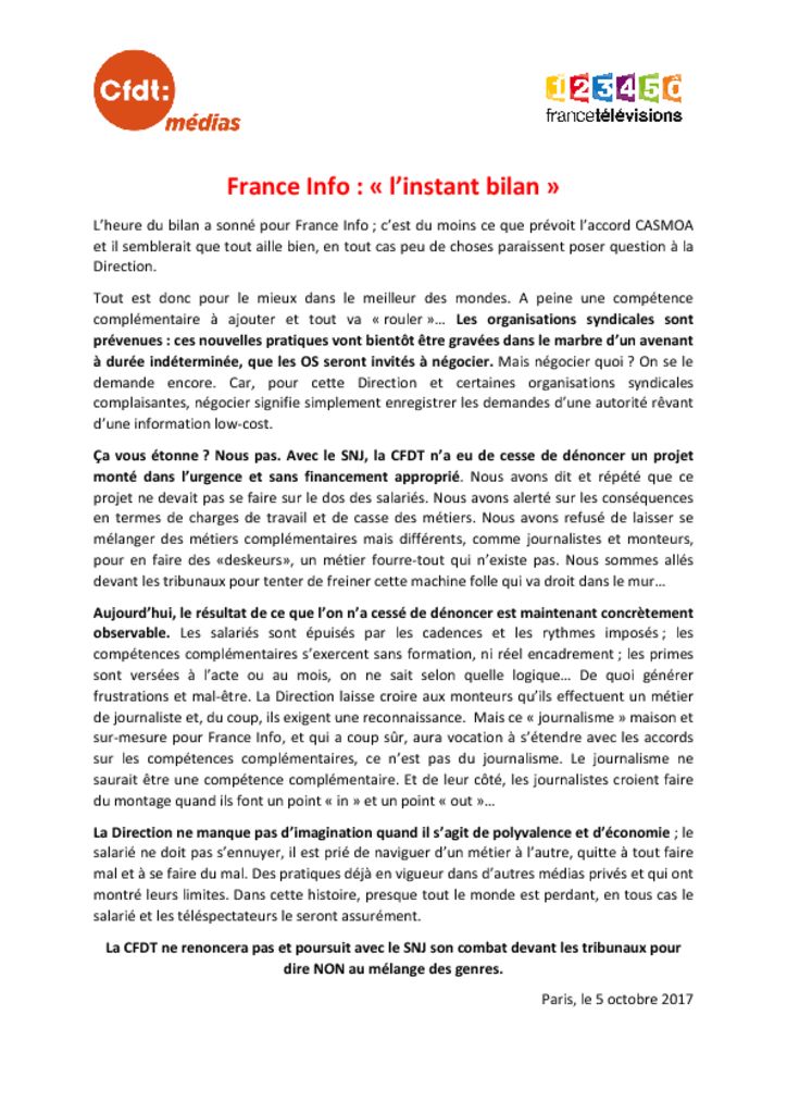 thumbnail of Tract L&rsquo;instant bilan