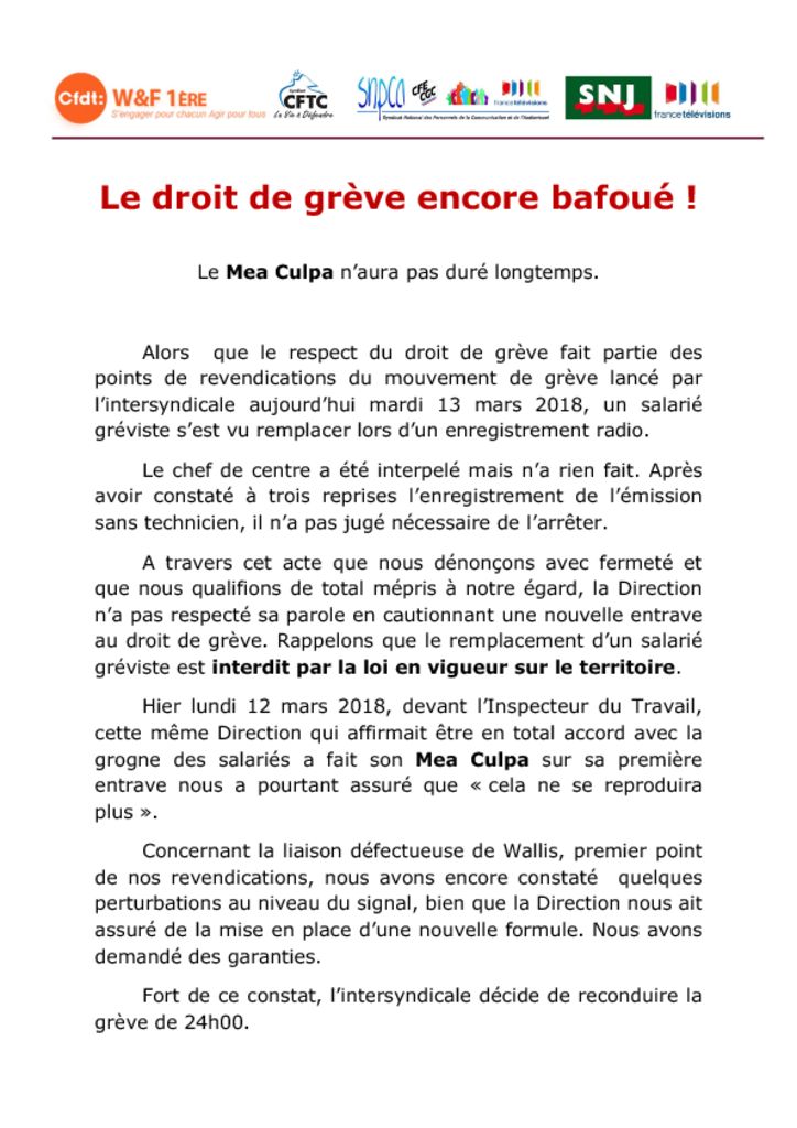 thumbnail of W et F 1ere GREVE RECONDUITE