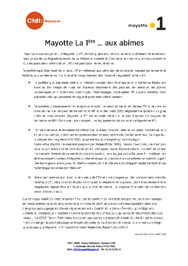 thumbnail of Tract Mayotte aux abimes